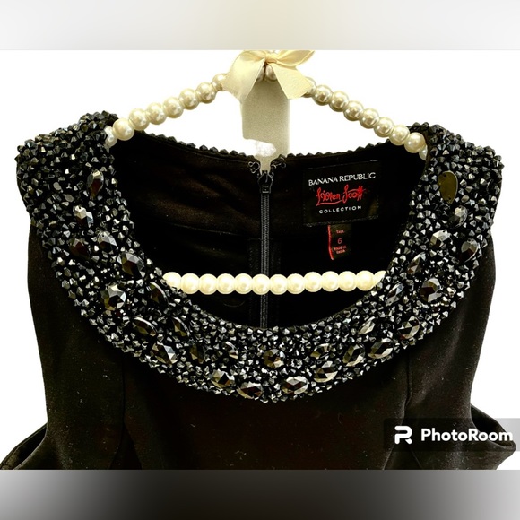 L’Wren Scott for Banana Republic New Little Black DressElegant Beaded Neckline - Picture 5 of 14
